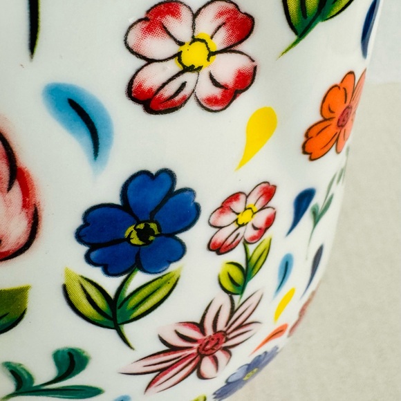 Potter’s Studio-colorful floral stoneware pitcher/vase.No chips or cracks. - Picture 6 of 8